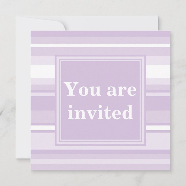 Invitation chardon violet (Devant)