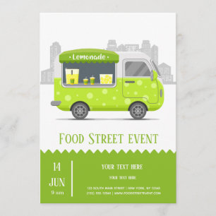 Invitation Chariot de rue lemonade