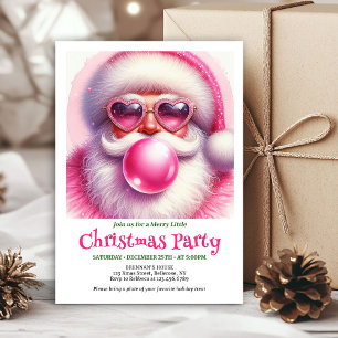 Invitation Charmant Père Noël Drôle Lunettes de soleil Invita
