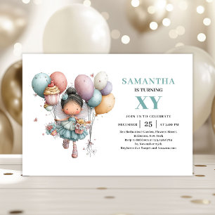 Invitation charmante pour les 7 ans de la Fille Fé