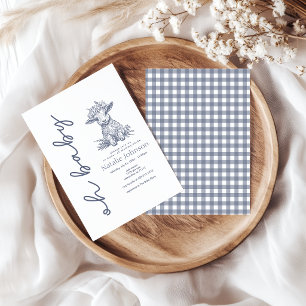 Invitation Charme Campagnard Vintage Oh Baby Shower