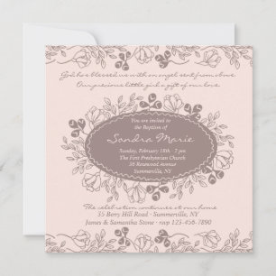 Invitation Charme Floral
