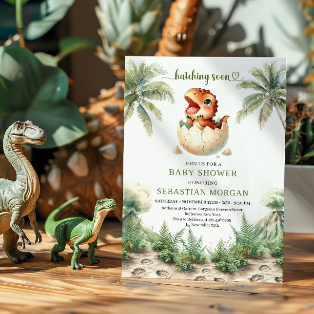 Invitation Charming Hatching Soon Baby Shower Digital Card (Charming Hatching Soon Baby Shower Digital Card)