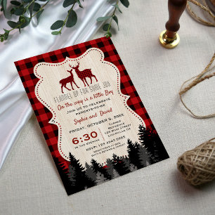 Invitation Charming Petit Hunter Baby shower de la sériole