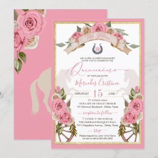 Invitation Charro Occidental Roses Roses Roses Roses Roses Ro