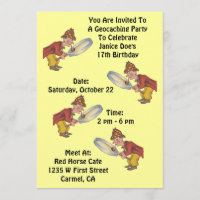 Chasse à Sherlock d'invitation de partie de