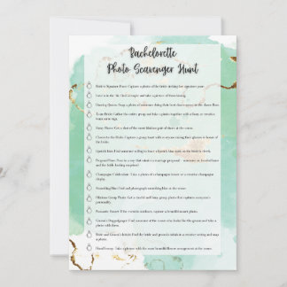 Invitation Chasse au trésor de photos pour enterrement de vie