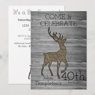 Invitation Chasse aux cerfs Sports Rustiques Extérieur Hommes