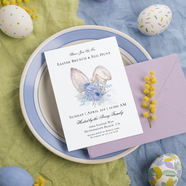 Invitation Chasse aux oeufs de Brunch de Pâques (Créateur téléchargé)