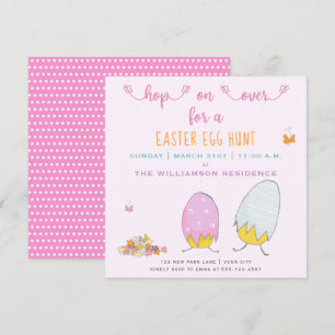 Invitation Chasse aux oeufs de Pâques