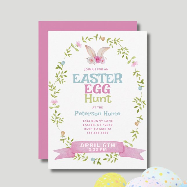 Invitation Chasse aux oeufs de Pâques (Créateur téléchargé)
