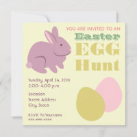 Chasse aux oeufs de Pâques - Lapin pourpre