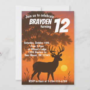 Invitation Chasse d'anniversaire