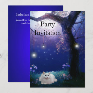 Invitation Chat Blanc à la Fête de l'Arbre