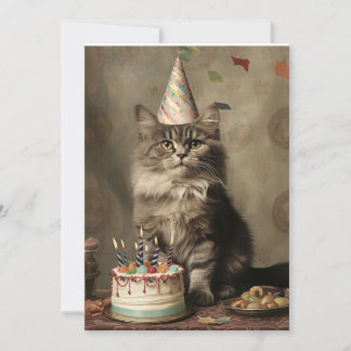 Invitation Chat d'anniversaire