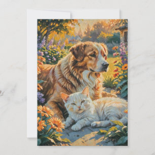 Invitation Chat et chien