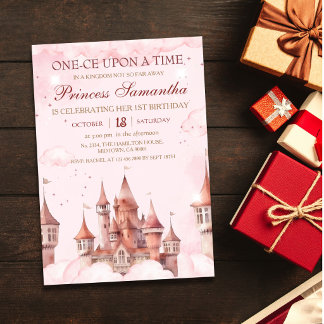 Invitation Château de conte de fées magique pour le premier a