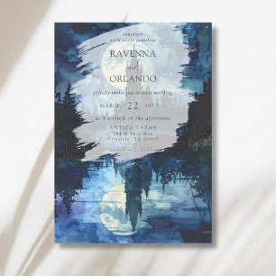 Invitation Château de la forêt hantée Mariage Romance Moonlak