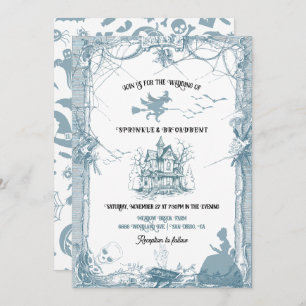Invitation Château de Toile Halloween Mariage