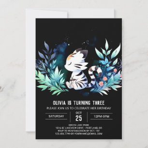 Invitation Château Enfants Tigre Anniversaire