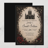 Château Floral gothique Sweet 16