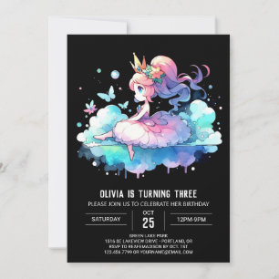 Invitation Château Magique Princesse Anniversaire