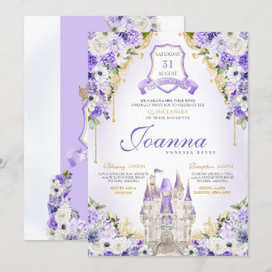 Invitation Château Princess Royal Lavender Quinceanera