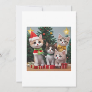 Invitation Chats à Noël