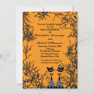 Invitation Chats d'Halloween (2M)
