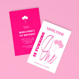Invitation Chaud rose 1er Tournoi un anniversaire