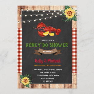 Invitation Chaudière à poisson d'eau miel faire douche invita