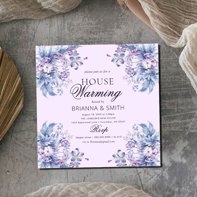 Invitation Chauffage botanique floral (Créateur téléchargé)