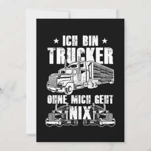 Invitation Chauffeur Cool de camion Ich Bin