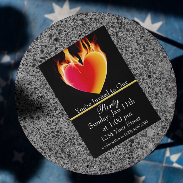 Invitation Chauffez avec notre Fête du Feu ! (Créateur téléchargé)