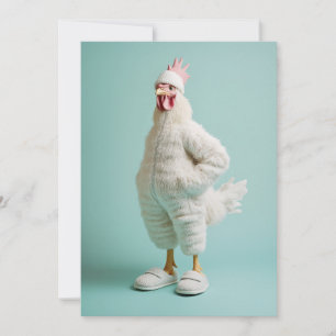 Invitation Chaussons Anthropomorphes Cosy De Fer De Poulet