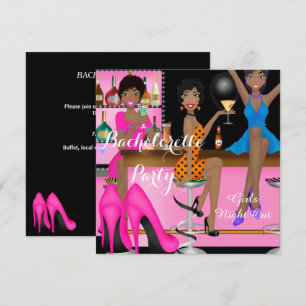 Invitation Chaussure à talons hauts rose pour enterrement de 