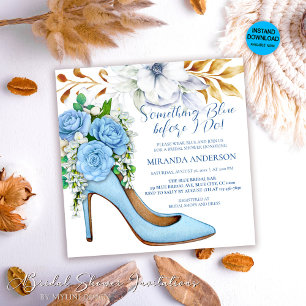 Invitation Chaussure nuptiale florale quelque chose Fête des