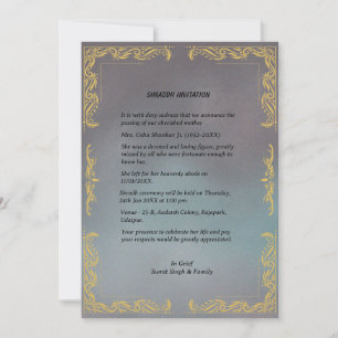 Invitation Chaussure Sandesh Hindu Shraddh