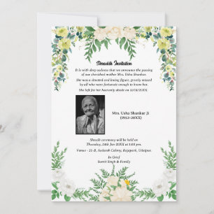 Invitation Chaussure Sandesh Hindu Shraddh