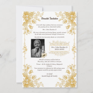 Invitation Chaussure Sandesh Hindu Shraddh