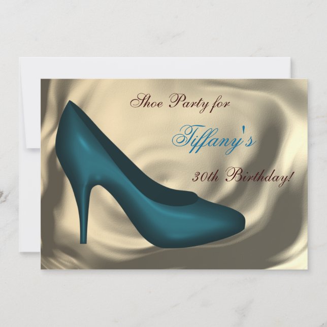 Invitation Chaussures à talon élevé fête d'anniversaire (Devant)