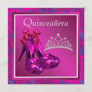 Invitation Chaussures à talons hauts Fuchsia Tiara Rose Chaud