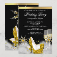 Chaussures à talons hauts Glitter Gold Or Champagn