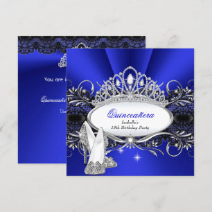 Invitation Chaussures à talons hauts QUINCEANERA Couronne de 