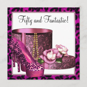 Invitation Chaussures à talons hauts roses pour femme Léopard