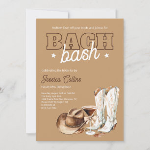 Invitation Chaussures de cowgirl de pays occidental pour ente