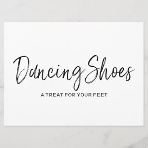 Invitation Chaussures de danse de mariage Panneau élégant ave