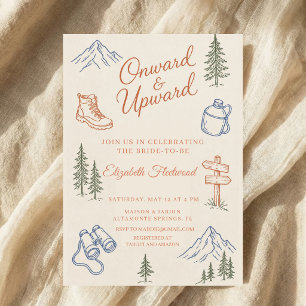 Invitation Chaussures de randonnée Montagnes Aventure Enterre