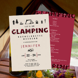 Invitation Chaussures en plaid de flammes Bachelorette Week-e