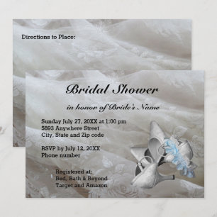 Invitation Chaussures, Garter Belt et Lace Fête des mariées I